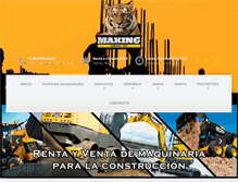 Tablet Screenshot of maquinariamaking.com